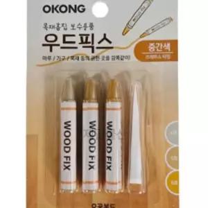 오공 우드픽스 중간색 누구나 쉽게 목재 보수 1개 유아컵 마루바닥흠집제거 E0B15