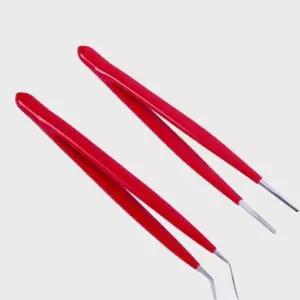핀셋 세트 2pcs 일자 꺾임 꺽임 직선형 쪽집게 족집 네일아트 BD4F8