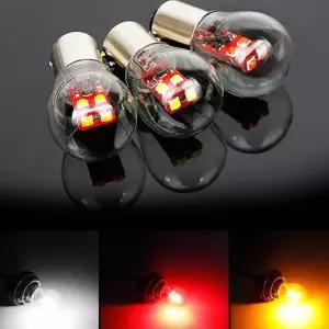 12V 양면6발 클리어타입 LED시그널램프 방향등 전구 기타튜닝용품 차브레이크등 후진등 0680F