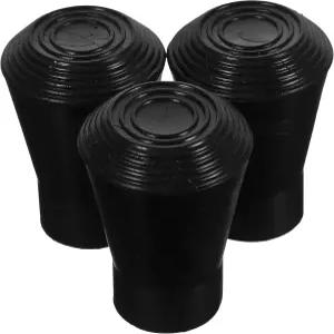 FOMOTO 3PCS 드럼 패드 랙 스탠드 고무 발 미끄럼 방지 피트 홀더 레그 프로텍터 팁용 악기 액세서리 키트