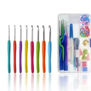DIY 뜨개질 바늘 53P 코바늘 골무 케이스 풀세트 뜨개질바늘 손뜨개 15563