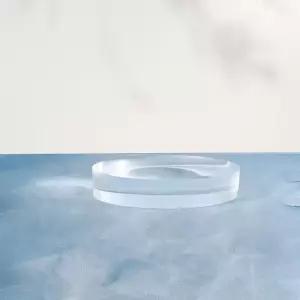 투명재질 원형 플레이트 80x80x5mm 아크릴판 공예재료 재단용 판재 매장디스플레이 피스 8F802