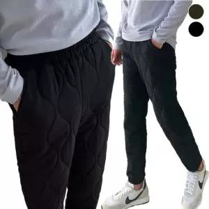 패딩바지 겨울팬츠 퀼팅 누비 솜바지 남성 누빔 조거팬츠 방한 겨울