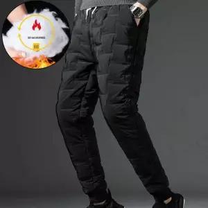 패딩바지 겨울팬츠 퀼팅 누비 솜바지 고주파 압열 누빔 패딩 방풍바지 남성