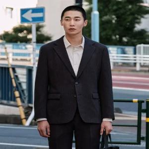 STCO 남자 Textured 셋업 자켓(릴렉스핏) 그레이 SEJWA01NSG
