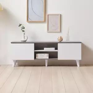 F41110 수납 거실장 도어거실장 1200 2colors 티비대