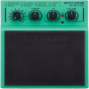 Roland SPDE 퍼커션 전자드럼 패드 일렉트로 그린