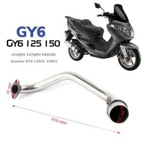 GY6 바이크 오토바이 수정 접촉 파이프 125 150 cc 스쿠터 배기 머플러 152qmi 157qmj 엔진