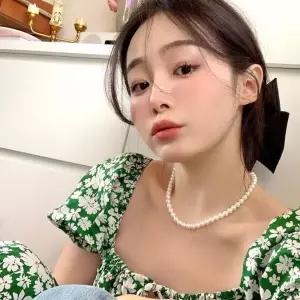 여성 초커 아크릴 진주 목걸이 포인트 악세사리 팔찌 패션목걸이 ONE 252BD