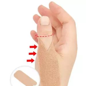 남녀공용 손가락밴드 염좌방지밴드 방수밴드 10매입 스포츠테이프 손가락염좌 밴딩테이프 A0653