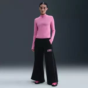 Nike 나이키 스포츠웨어 플리스 여성 와이드 레그 스?팬츠 IM7493-010 -