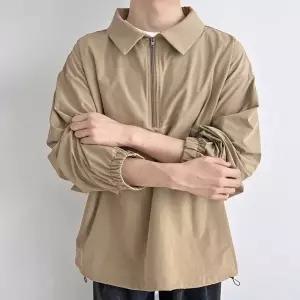 빅사이즈 아노락 바람막이 봄가을 밑단스트링 운동복