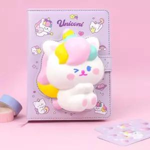 유니코니 스퀴시 노트 다이어리 캐릭터문구 어린이문구 학용품 팬시 그림 7E4ED