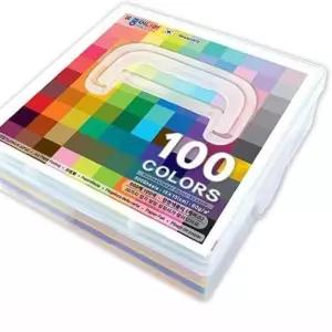 100컬러 단면색종이 500매 케이스 종이접기 전문지류 미술지류 화방용품 생활 76D0A