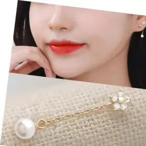 골드 체인 14K 기본 피어싱 드롭 진주