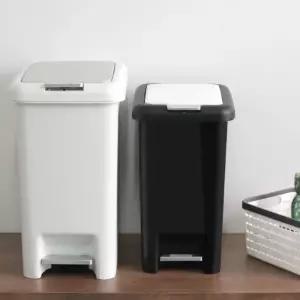 모던 인테리어 투버튼 페달 10L 휴지통 8L 화장실 투웨이