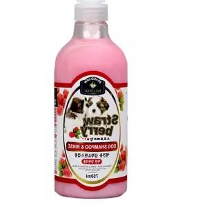어린 강아지용 스트로베리향 샴푸 린스 겸용 750ml 비누 B80E2