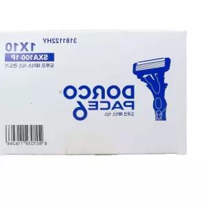 도루코 페이스 식스 6중날 일회용 면도기 10개 면도기날 목욕탕 수염 6ADB1