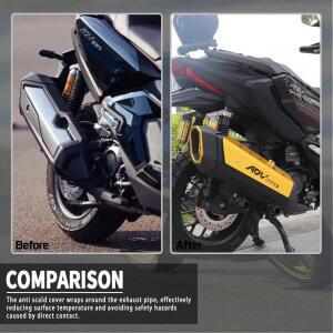 바이크 오토바이 배기 열 차폐 보호 가드 커버 장식 혼다 ADV350 ADV 350 2022-2024 2025 용