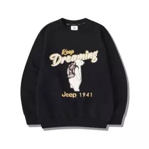 [Jeep]곰 아플리케 맨투맨 KP3TSU864 BK