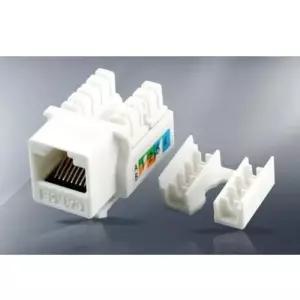 으 coms 키스톤잭 CAT5e 백색 연장 RGB케이블 VGA
