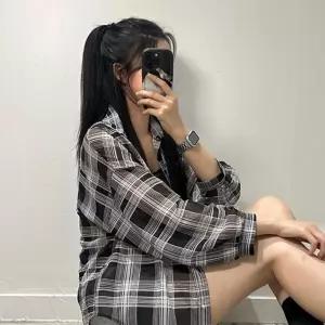 여성 오버핏 시스루 체크 남방 셔츠 3color 레이어드 루즈핏 긴팔 C0618