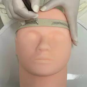 미용 3D 실리콘 얼굴 마네킹 23cm 눈썹문신 4A2CF