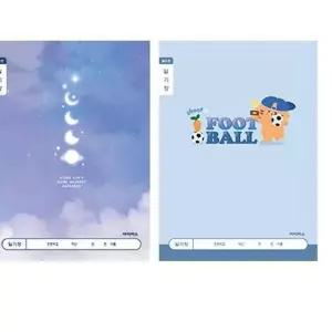 초등학생 1~2학년 넓은칸 남아 일기장 10권 랜덤 노트 신학기준비물 초등학교 CAF55
