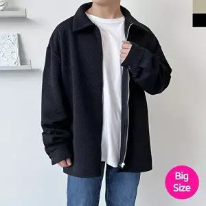 [모로엠]남성 빅사이즈 오버핏 퀄팅 포켓 자켓 DM-JUA-Q2LTTA2040