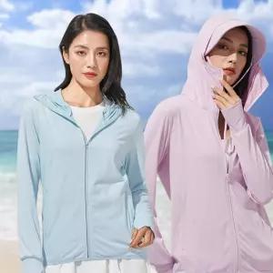 여성 여름 시원한 빛 차단 쿨 매쉬 냉감 아이스 점퍼 4BDB4