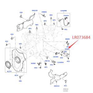 Voander 컨트롤 밸브 오일 냉각 피스톤 레인지 심싱 이보크용 LR073684
