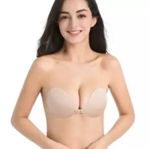 쉬즈앤 패브릭 누드브라B컵 접착식 오프숄더브라 오프숄더속옷 브래지어 웨딩속옷 D1841