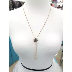 로뎀 세이브존05 Eleganc 스왈 블랙스톤 슬라이딩 롱 목걸이4 RDB23070261