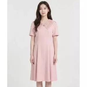 ECOLEDEPARIS 레이스 카라플레어 원피스_CB25WOC038Z 2411579