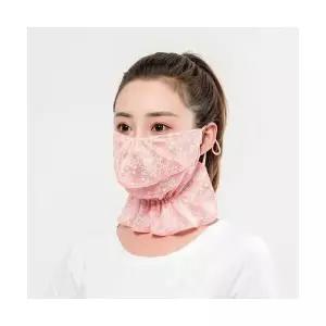 안개 플라워 넥 커버 마스크 스카프 여름 자외선 보호 여성 햇볕 넥스카프 휴가 비치 모자 사파리 벙거지
