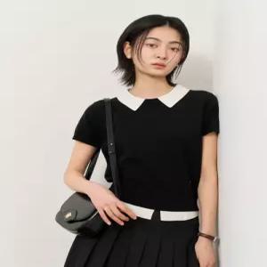 에어리 카라 레이어드 하프 풀오버 BLACK WBE2L05533