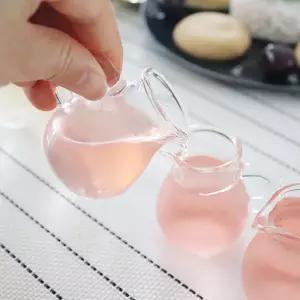 유리 미니 저그 카페 시럽잔 연유잔 에스프 커피 밀크