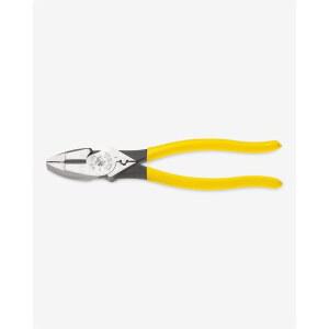 KLEIN TOOLS D213-9NE-CR 전기공용 크림핑 플라이어 미국 제조 유선형 고지렛대 설계 유도 경화강 소재 9인치