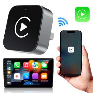 2 n 1 무선 CarPlay 안드로이드 오토 어댑터 무선 CarPlay 어댑터 스마트 USB 동글 아이폰 및 안드로이드 공장 유선 차량용