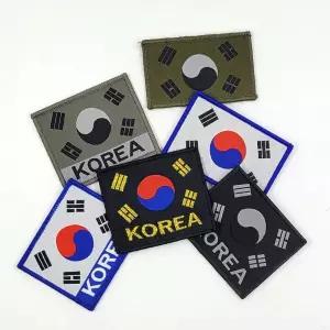 밀리터리 대한민국 G 자수 와펜 태극기 명찰 ROKA 휘장 패치.군복 견장 전투복