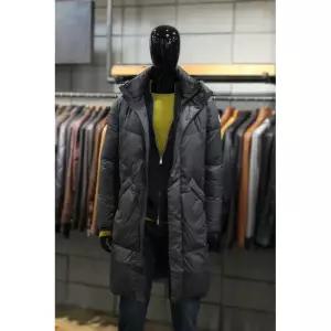 경량오리털 차콜 후드롱다운 m-gcjp66ch