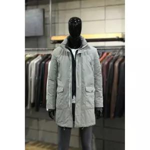 하이넥후드 내피퀼팅 경량트렌치패딩 m-icjp58gr