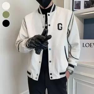 [하프클럽/모로엠]남성 G레터드 야구 점퍼 자켓 ON-JUA-QWFFQF49