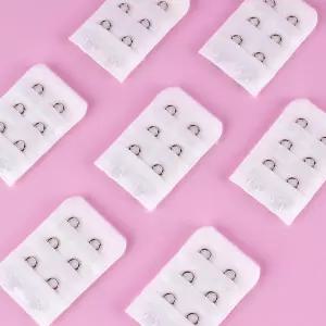 화이트 브라연장후크 2버튼 화이트브라후크