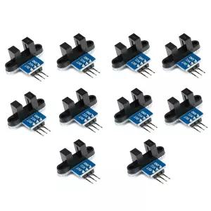 EC 아두이노용 10PCS 적외선 센서 모듈 슬롯 광학 옵토커플러 속도 측정 사진 간섭기 모터 감지 로봇 구매
