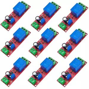 Arduino와 호환되는 Yuhseel 9PCS NE555 DC 12V 0~10초 지연 타이머 릴레이 스위치 센서 조절 모듈