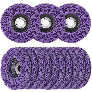 1PCS100/115/125mm 산호 디스크 폴리 스트립 디스크 앵글 그라인더 페인트 녹 제거를위한 다이아몬드 그라인딩 휠 플랩 디스크 Clean Abras