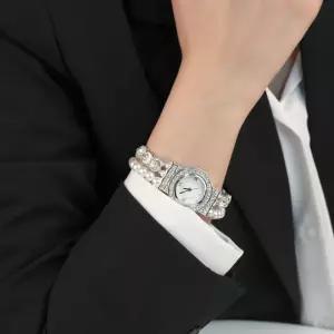 시후주얼리 진주 크리스탈 두 줄 Japan Movement 시계 WL271W
