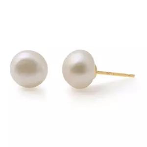 14K 소프트 아영 진주 귀걸이 (Gold-pin) 로즈 원터치