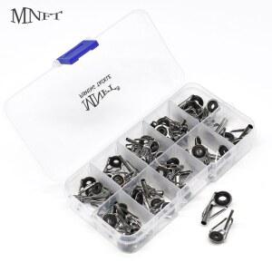 MNFT 80PCS 낚싯대 팁 눈 수리 키트 스테인레스 스틸 세라믹 링 가이드 막대